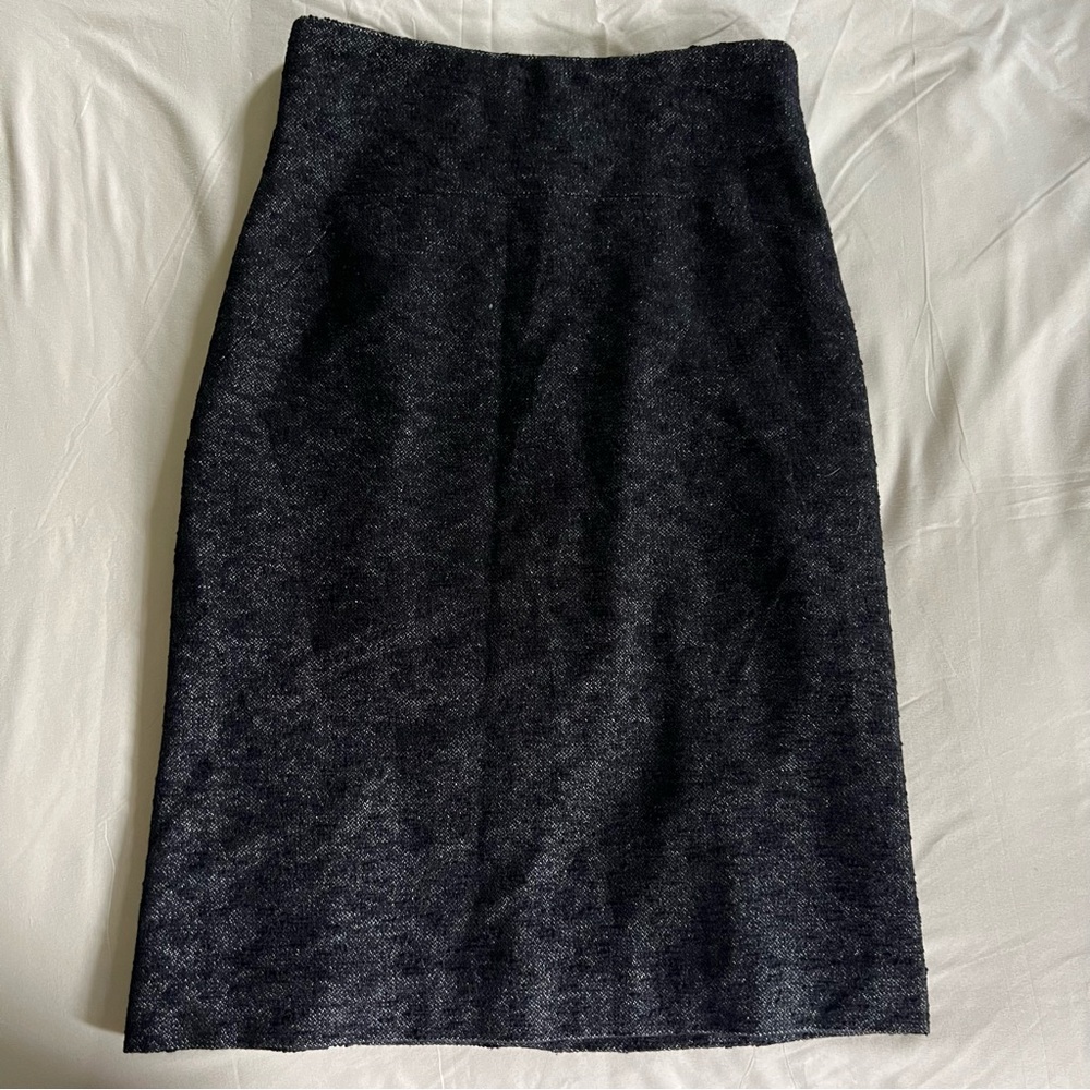 Theory Black Women's Wool Blend Pencil Skirt Size 0